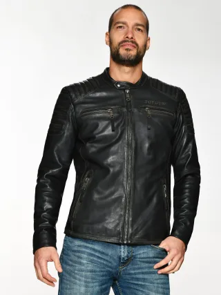 Top Gun Lederjacke TG20193086
