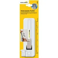 SCHELLENBERG Gurtwickler-Abdeckplatte Flexo Maxi, Zubehör für Einlassgurtwickler, Rollladengurtabdeckung Lochabstand 10,5 bis 16 cm