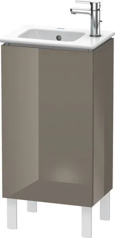 Duravit L-Cube Waschtischunterbau bodenstehend Flanell Grau Hochglanz 420x294x704 mm - LC6273L8989 LC6273L8989