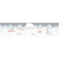 A.S. Création Bordüre Dreamy Sky, glatt, abstrakt, naturalistisch, Motiv, Tapete Kinder Borte Wohnzimmer Schlafzimmer Küche Design Kinderzimmer