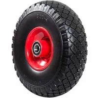 Fronttool Schubkarren-Rad Sackkarrenrad pannensicher PU Cross 260 - Vollgummi-Rad (1 St), mit Präzisions-Kugellager auf Stahlfelge