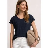 STREET ONE T-Shirt mit Strukturmix