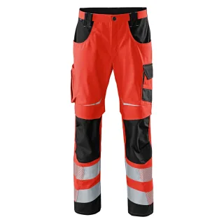 KÜBLER REFLECTIQ Hose PSA 2 warnrot/schwarz 31K - 2207 8341-5499-31K