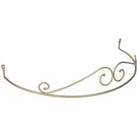 DécoProfi Betthimmel Rundbogen für Himmelbett, Baldachin (Set, 3-tlg., inklusive 2 Raffringen), optimal für Vorhänge mit Bindebändchen