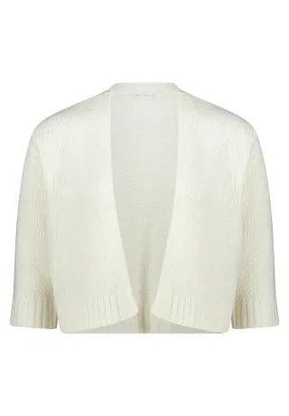 Betty & Co - Casual-Strickjacke Rohweiß - Gr. - 44