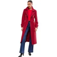 LIPSY Wintermantel Lipsy Maxi-Mantel mit Trichterkragen, Regular (1-tlg)