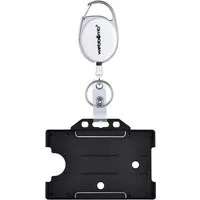 WEBBOMB Schlüsselanhänger Ausweishalter Ausweisjojo Ausweishülle mit Gürtelclip + Kartenhalter