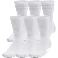 Under Armour® Tennissocken UA Essential 6pk Crew (Packung, 6-Paar) mit Logostickerei, atmungsaktiv, elastische Passform