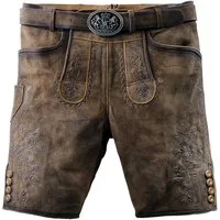 Maddox Trachtenlederhose Horn Herren (1-tlg) Trachtenlederhose, Trachtenhose, Bayerische Lederhose, Oktoberfest