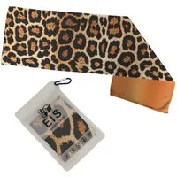 speecheese Sporthandtuch Leopardenmuster Eishandtuch für exotische Kühlung