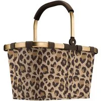 REISENTHEL® Einkaufskorb CARRYBAG FRAME, Beige, Braun, Goldgelb, 22 l, Innentasche mit Reißverschluss