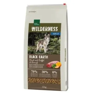 REAL NATURE WILDERNESS Trockenfutter Hund, Adult, Black Earth Rind und Büffel 12 kg