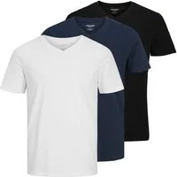 Jack & Jones V-Shirt JJEORGANIC BASIC TEE SS V-NECK 3PK MP (Packung, 3-tlg)