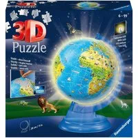 Ravensburger 3D-Puzzle Kinderglobus mit Licht, 180 Puzzleteile, Made in Europe