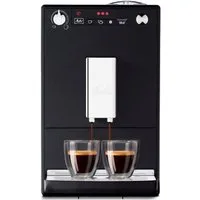 Melitta Kaffeevollautomat Solo® E950-201, schwarz, Perfekt für Café crème & Espresso, nur 20cm breit