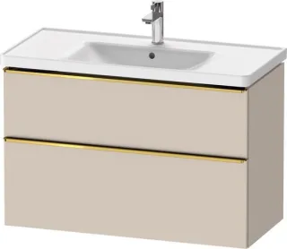 Duravit D-Neo Waschtischunterbau wandhängend Taupe Matt 984x452x625 mm - DE4356034910000 DE4356034910000