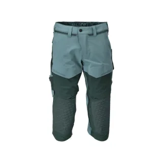 MASCOT Herren Dreiviertel-Hose mit Knietaschen CUSTOMIZED Hell Waldgrün / Waldgrün 51 - 22249-605-3534-C51