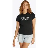 Tommy Jeans T-Shirt mit Logodruck auf der Brust