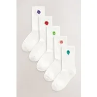 Next Kurzsocken Gerippte Socken mit hohem Baumwollanteil, 5er-Pack (5-Paar)