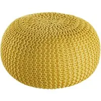 Amagohome Sitzhocker PREMIUM XXL Sitzhocker Pouf ø 55cm Strickpouf Indoor u. Outdoor - pf