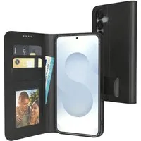 EAZY CASE Handyhülle Business Handytasche Samsung Galaxy S25 6,2 Zoll, Schutzhülle mit Standfunktion zum Aufklappen aufstellbar Etui Schwarz