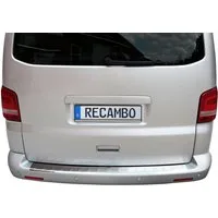 RECAMBO Ladekantenschutz für VW T5, VW T6, ab 2003- Stoßstangenschutz, V2A rostfrei, Exklusive Optik, praktischer Schutz & perfekte Passform