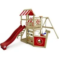 Wickey Spielturm SeaFlyer – Maritimer Kinderkletterturm in Schiffsoptik, Klettergerüst - Perfekt für kleine Seefahrer mit 10 Jahren Garantie*