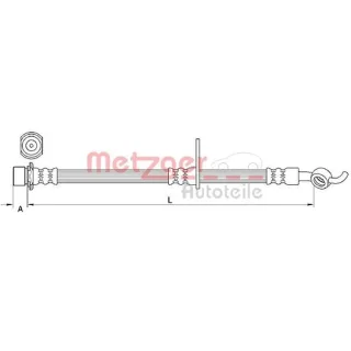 Metzger Bremsschlauch hinten links Toyota Avensis T27