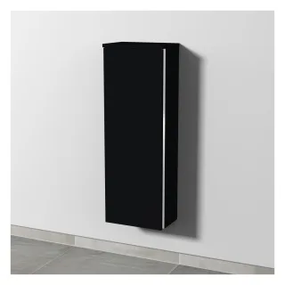 Sanipa 3way Mittelschrank mit 1 Tür, Schwarz-Matt, BS16608 BS16608