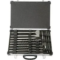 Makita Spiralbohrer Makita D-42444 Hammerbohrer-Set 17teilig 5 mm, 6 mm, 8 mm, 10 mm, 12, inkl. Meißel