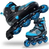 Apollo Inlineskates Champion Verstellbare Inlineskates für Kinder und Erwachsene, Größe 31-42, mit LED Rollen