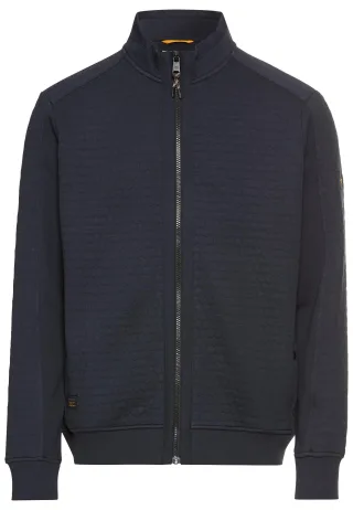 camel active - Sweatjacke aus Baumwollmix dark navy - Gr. - XXL