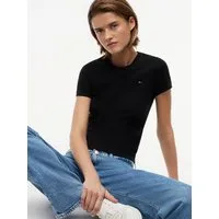 Tommy Jeans Kurzarmshirt TJW SLIM C-NECK TEE mit Logo-Stickerei