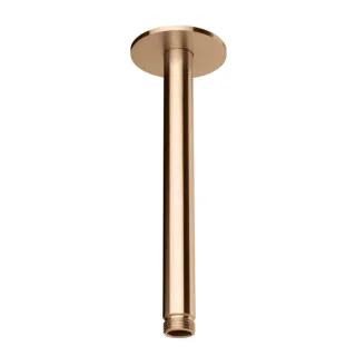 Herzbach Design iX PVD Deckenarm 21.964820.1.39 Copper Steel, für Regenbrause, 200mm, mit Rosette d= 70mm