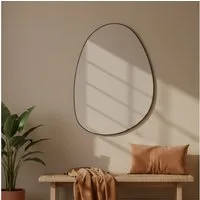 SCENA LIVING Wandspiegel Dekorativer Wandspiegel ASYM, 75 x 55 cm, Splitterschutzfolie