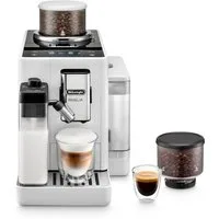 De'Longhi Kaffeevollautomat Rivelia EXAM440.55.W – 16 Kaffee-Rezepte, 2 Barista-Bohnenbehälter, weiß, Extra-Shot-Funktion, Innovatives Bean-Switch System, Touchdisplay