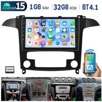 ESSGOO DAB+ Für Ford S-Max 2007-15 Android 15 Autoradio Carplay GPS Navi RDS Autoradio (RDS, 4+64GB(optional), Digitalradio (DAB), FM, AM, Carplay Android Auto Bluetooth EQ USB GPS Navi WIFI Touchscreen)