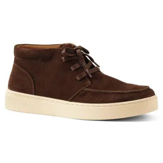 Schnürboots aus Veloursleder, Herren, size: regular, Braun, by Lands' End