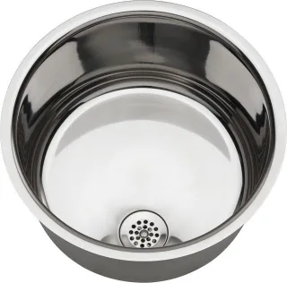 KWC Aquarotter Rundbecken, RONDO, Edelstahl, 340x187 mm, o. Überlauf, hochglanz, 2000100793 2000100793