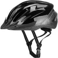 T&Y Trade Fahrradhelm Schutzhelm Damen Herren Jugend Fahrrad Helm Radhelm Fahrradhelm 8221, extra leicht,Sonnenblende,verstellb.Helm Kinnriemen,Gr.58-61cm,schwarz
