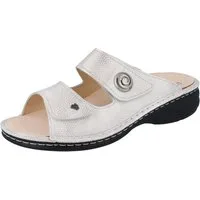 Finn Comfort FINN COMFORT Colina Damen Pantolette taupe Glattleder - Größe: 39 Pantolette Wechselfußbett