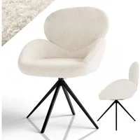 Juskys Esszimmerstuhl Albano (1 St), 360° drehbar, verstellbare Füße, einfache Montage, modernes Design