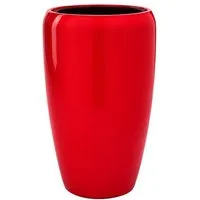 Flingora Bodenvase Cleo, mit Einsatz - Fiberglas - Indoor & Outdoor - Rot - Höhe 51 cm