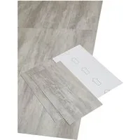 misento Vinylboden selbstklebend in Beton- und Marmoroptik, 24 PVC Fliesen je ca. 60,96 x 30,48 cm, PVC Bodenbelag 4,46 m², für Fußbodenheizung, Badezimmer, Wohnräume