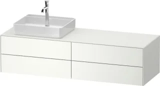 Duravit White Tulip Konsolenwaschtischunterbau wandhängend Weiß Seidenmatt 1300x550x408 mm - WT4867L WT4867L36360000