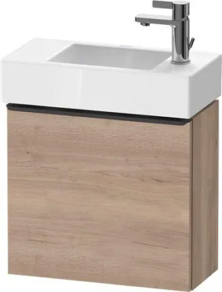Duravit D-Neo Waschtischunterschrank wandhängend Tür:1, TA:LI, Gr:Dia.Schw DE4219LBD550000