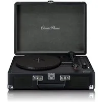 Lenco TT-115BK Plattenspieler (Riemenantrieb, Bluetooth, Retro Kofferdesign inkl. Lautsprecher & Vinyl / Bluetooth-Streaming)