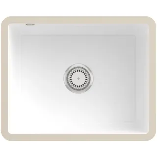 Villeroy und Boch Unterbauspüle 331001KG mit Ablaufgarnitur und Handbetätigung, Snow White