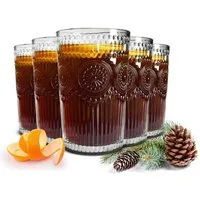 Sendez Longdrinkglas 6 Longdrinkgläser 340ml Sonne Trinkgläser Saftgläser Cocktailgläser, 6-tlg., Glas