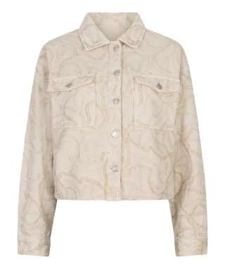 Esqualo - Jeansjacke beige - Gr. - 34